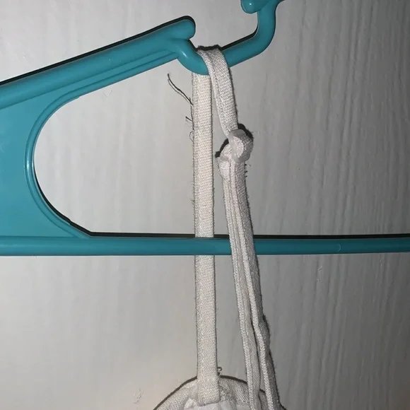 Sadie & Sage Floral Embroidered Crop Top, adjustable spaghetti strap - Picture 6 of 10